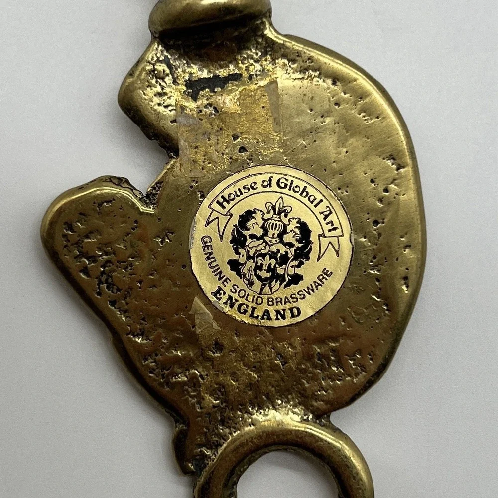 Antique House Of Global Art‎ Solid Brass Horse Head Bottle Opener Collectible